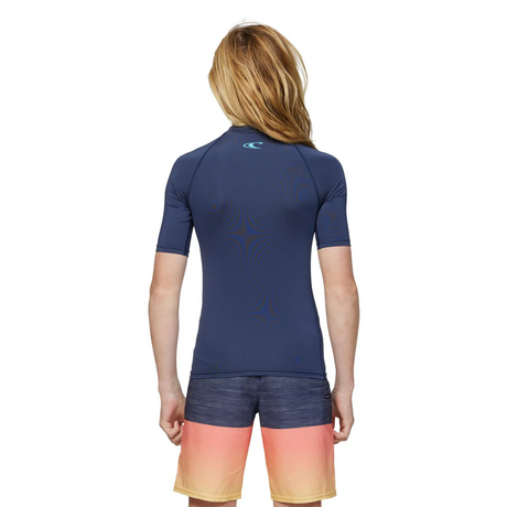 LYCRA NIÑOS - BOYS REACTOR BLOCK UV SS RASH VEST - 016 NAVY - VE25