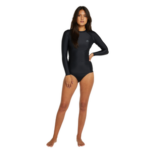 LYCRA MUJER - WMNS CLASSIC LS UV RASH VEST - A00 BLK/BLK