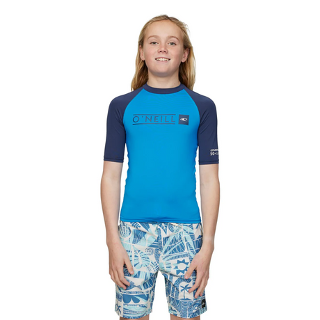 LYCRA NIÑOS - BOYS REACTOR BLOCK UV SS RASH VEST - RNA ROYAL/NAVY