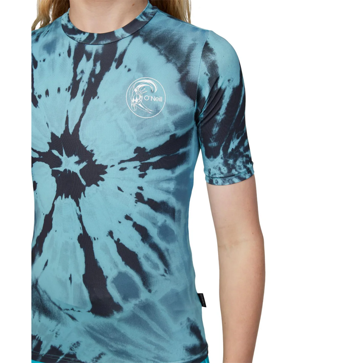 LYCRA NIÑO - BOYS DOPEDYE SS UV SURF TEE - 251 DEEP TEAL