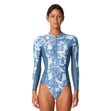 LYCRA MUJER - BAHIA LYCRA HALF FZ LS SURF SUIT - CMSC CHECK MOSAIC