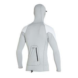 LYCRA - HOMBRE -TRVLR LS HOODED RASH VEST - DP1 COOLGRY/WHT/WHT