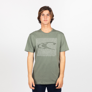 POLO M/C - GRAPHIC WAVE SS T-SHIRT - AGAVE GREEN - 3X119