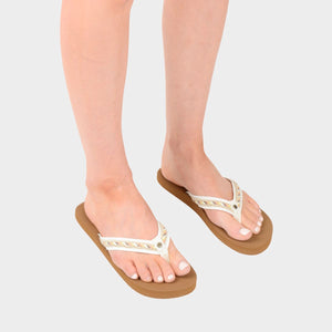 SANDALIA MUJER - OFF WHITE - VE26