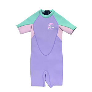 WETSUIT NIÑO - CORTO - GIRLS TODDLER REACTOR BZ SS SPRING 2MM - 8G94 MIST/PINK/SEAFM