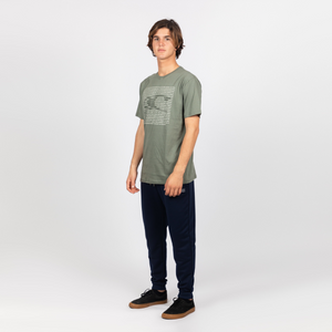 POLO M/C - GRAPHIC WAVE SS T-SHIRT - AGAVE GREEN - 3X119