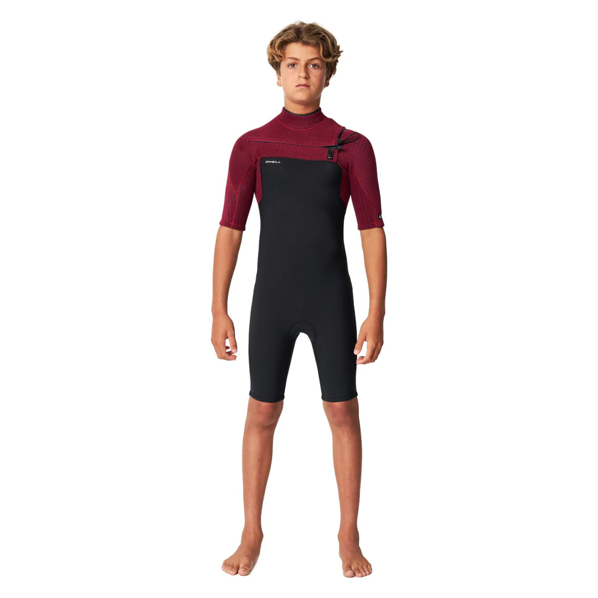 WETSUIT NIÑO - CORTO - BOYS HYPERFREAK CZ SS SPRING 2 MM - F95 BLK/DKRED