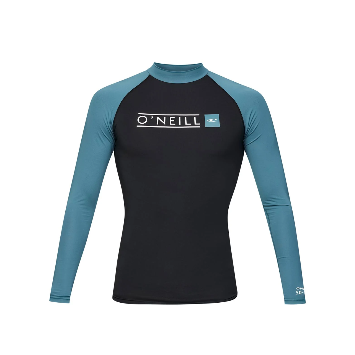 LYCRA - HOMBRE - REACTOR BLOCK UV LS RASH VEST - BLD BLACK/DEEP TEAL