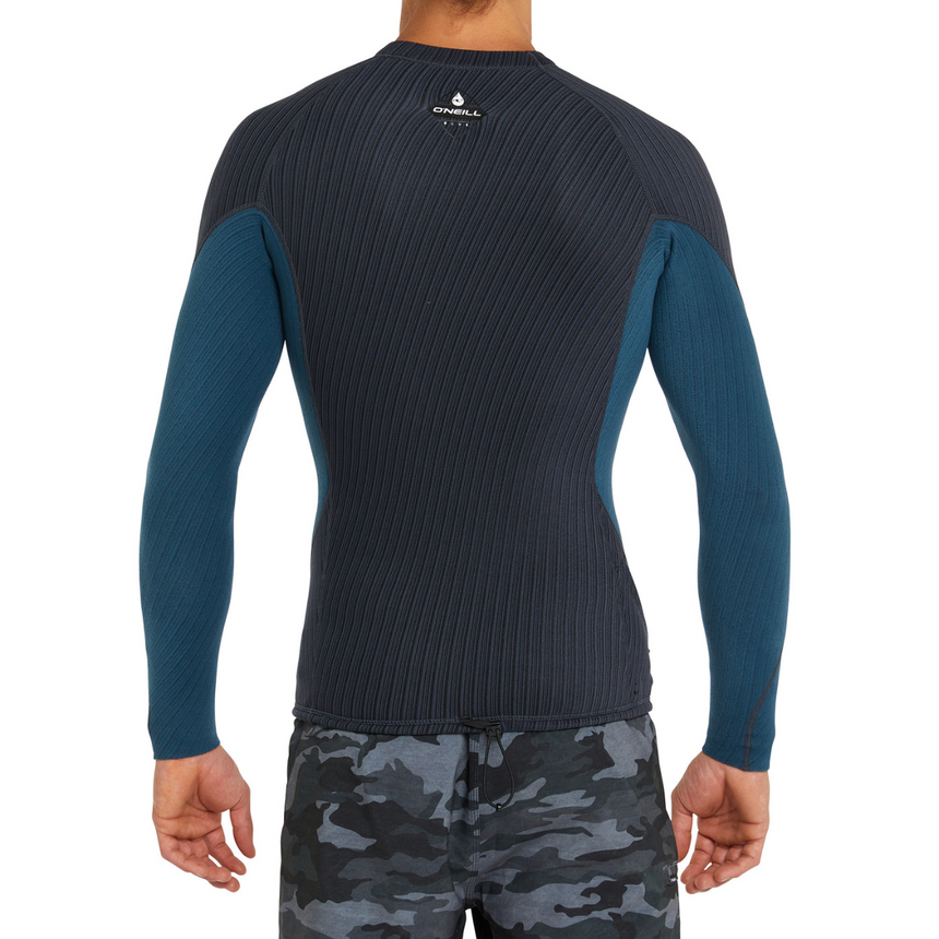 WETSUIT HOMBRE - JACKET - HYPERFREAK TB3X LS CREW 1.5MM - GUNMTL/CADET