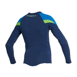 WETSUIT JACKET - NIÑO - BOYS REACTOR 2 LS CREW 1.5MM - 3S58 NAVY/ULTRA/DAYGLO