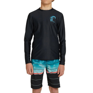 LYCRA NIÑOS - BOYS ALL TIME LS UV TEE - 002 BLACK