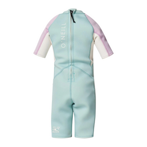 WETSUIT NIÑO - CORTO - GIRLS TODDLER REACTOR BZ SS SPRING 2MM - AQU AQUA