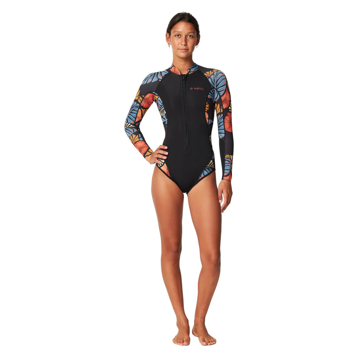 WETSUIT MUJER - BAHIA FZ LS CHEEKY SPRING 2 MM - VTAL VINTAGE ALOHA