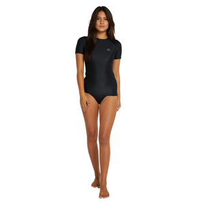 LYCRA MUJER - WMNS CLASSIC SS UV RASH VEST - A00 BLK/BLK