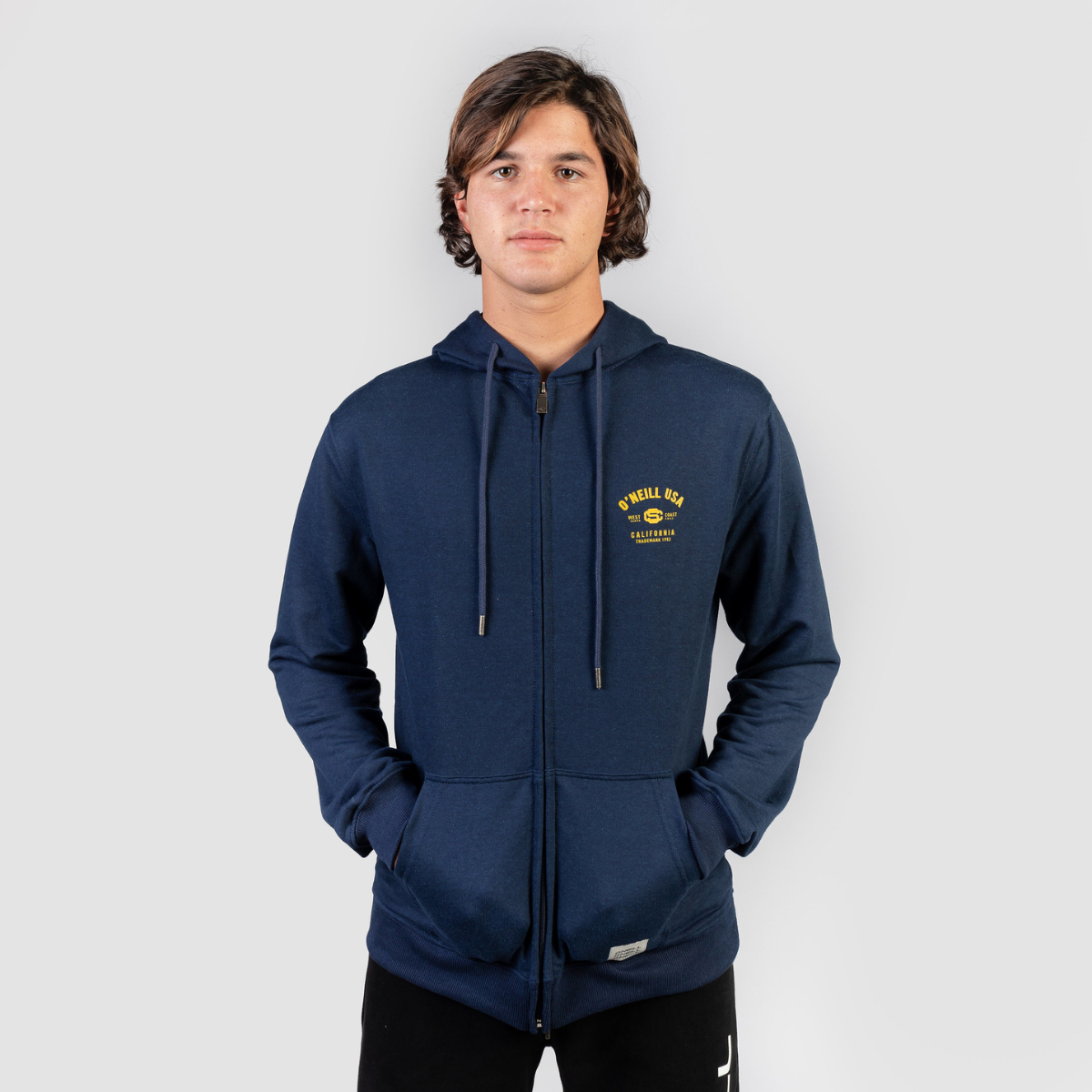 POLERON HOMBRE - STATE FZ HOODIE  - INK BLUE - IN87