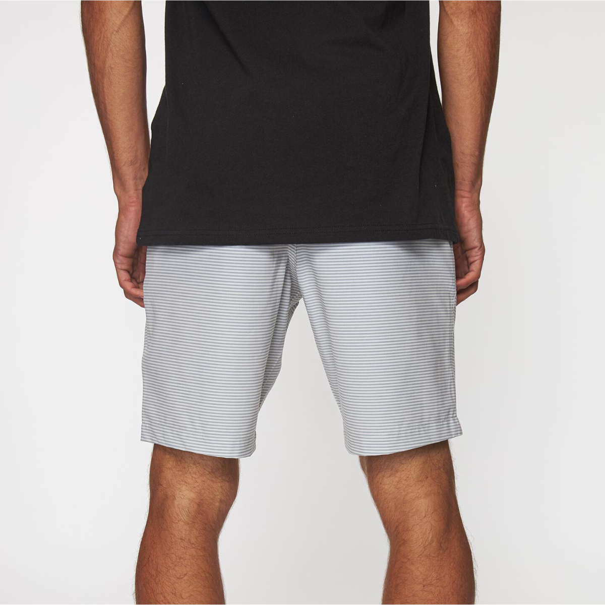 SHORT HOMBRE - STOCKTON STRIPE - LIGHT GREY - IN87