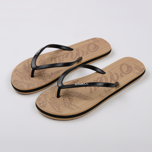 SANDALIA MUJER - OFF BLACK FLAT - IN87