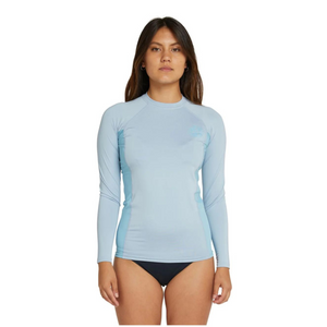 LYCRA MUJER - WMNS CLASSIC LS UV RASH VEST - 8G49 FOG/LBL