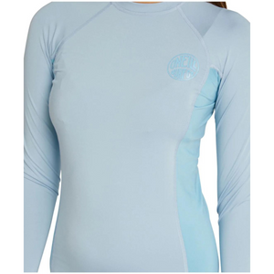 LYCRA MUJER - WMNS CLASSIC LS UV RASH VEST - 8G49 FOG/LBL