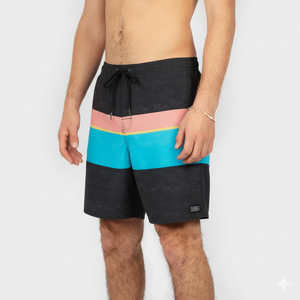 ROPA DE BAÑO HOMBRE - HERMOSA BLOCK EW 17" - BLACK - VE26