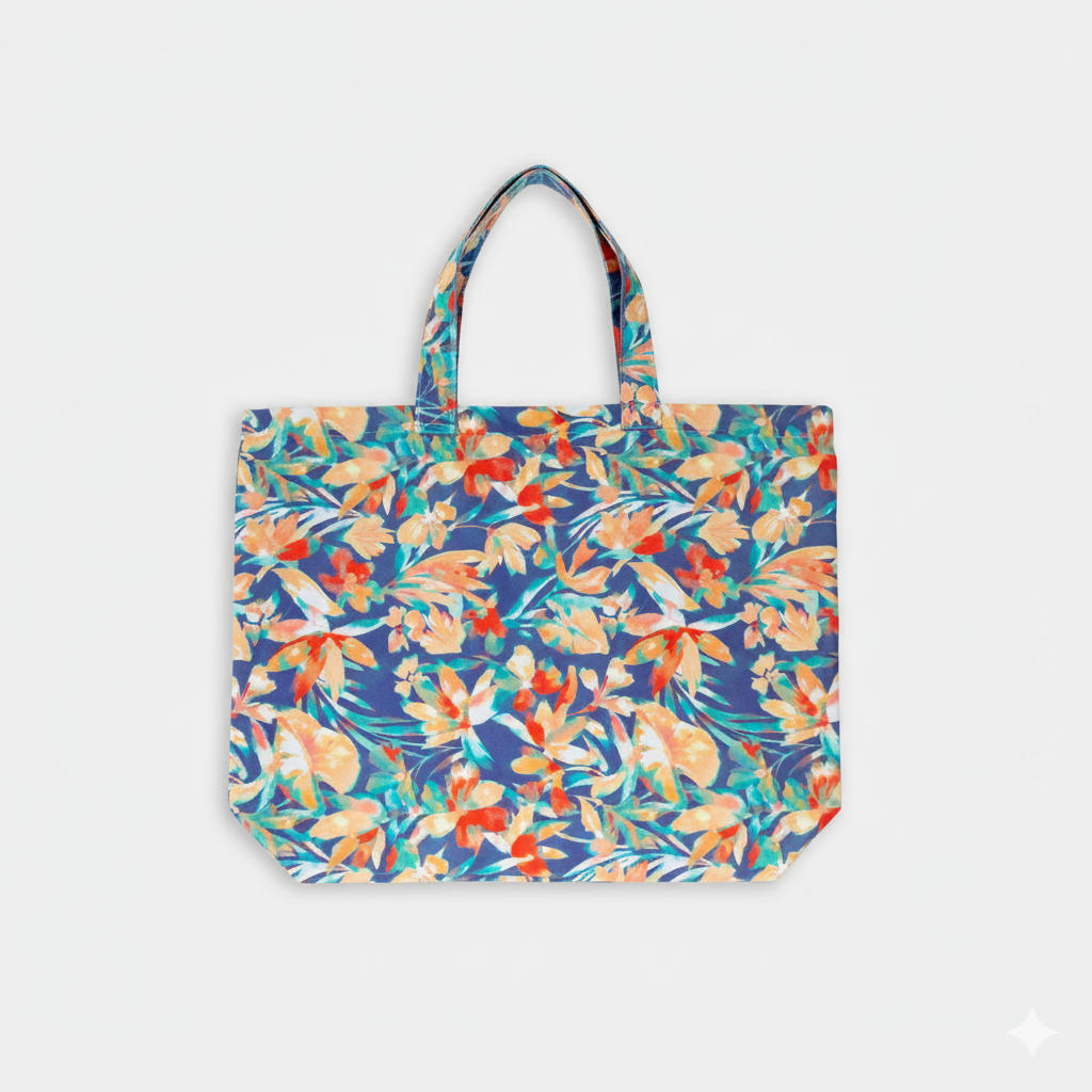 BOLSO - BLUE PAINTED TROPICS - VE26