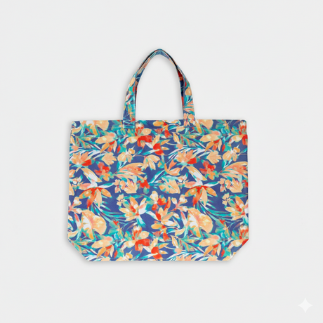 BOLSO - BLUE PAINTED TROPICS - VE26