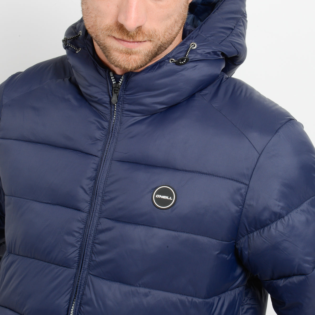 CASACA HOMBRE - CASACA CON CAPUCHA - DRESS BLUE