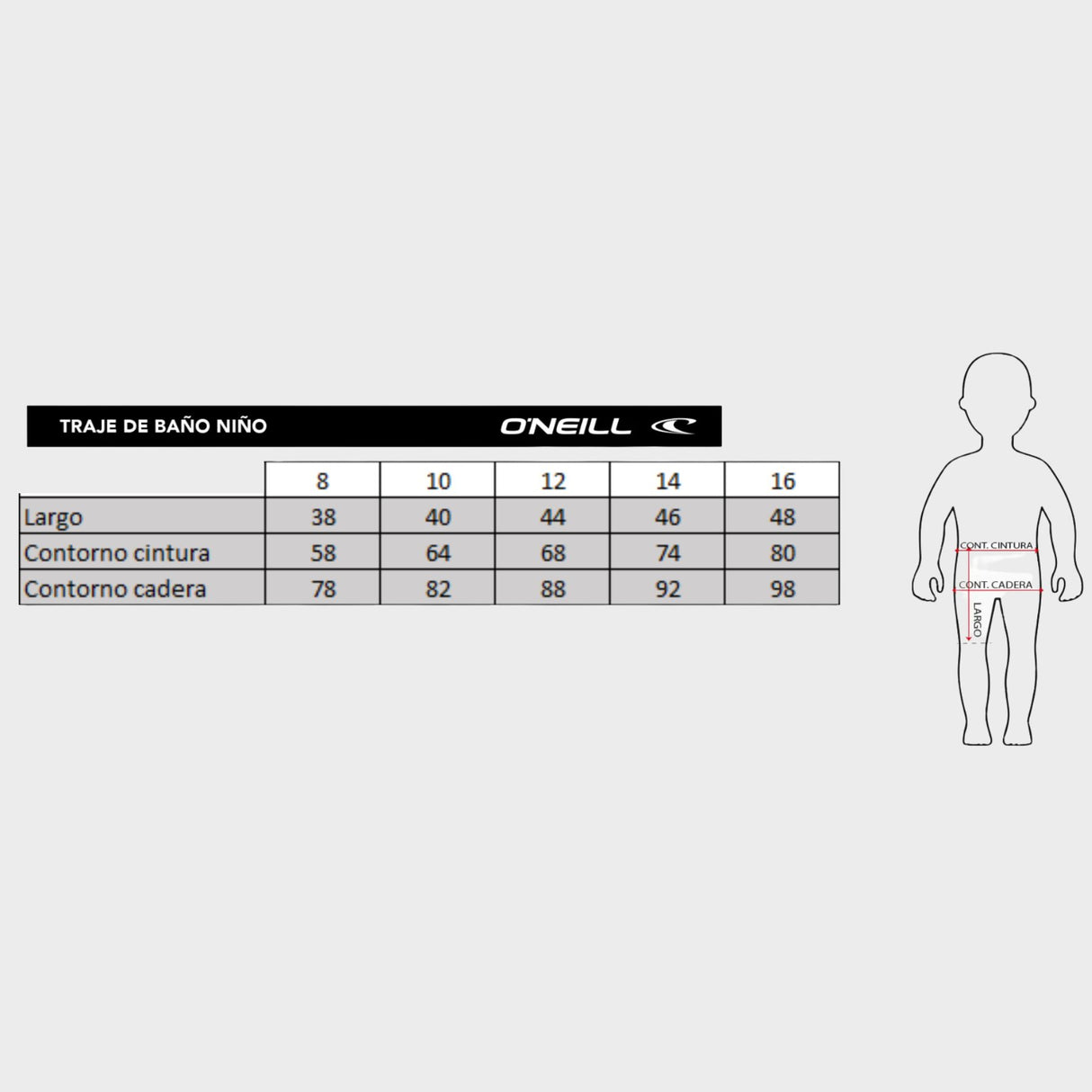 ROPA DE BAÑO NIÑO - LENNOX SCALLOP 16 - BLACK - VE26