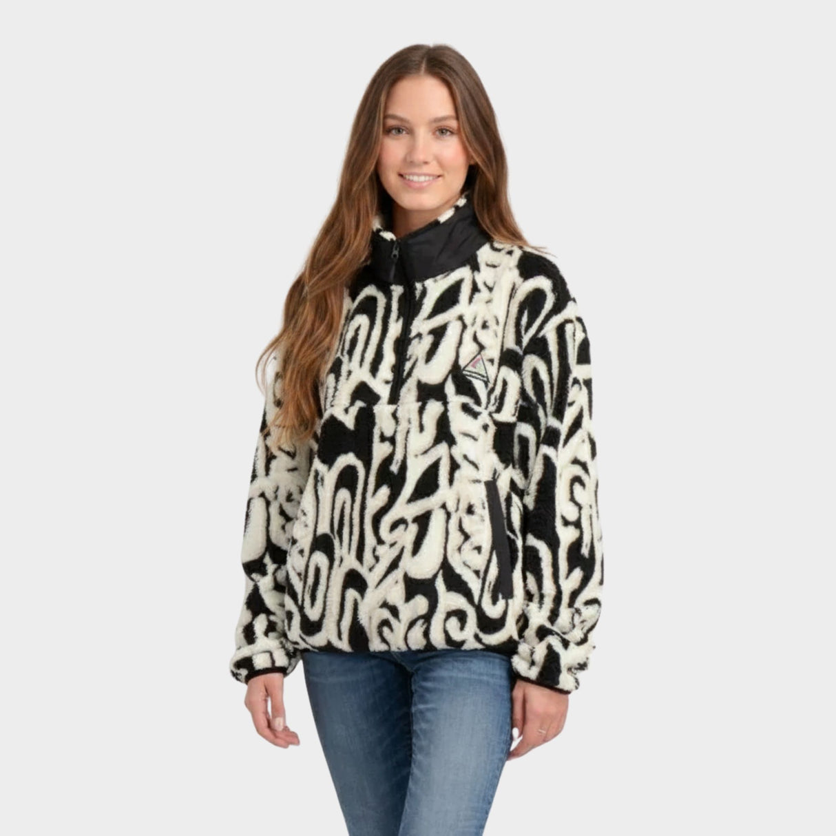 POLERON MUJER - PILE BLACK - IN26