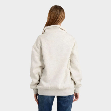 POLERON MUJER - MELANGE CREAM - IN26