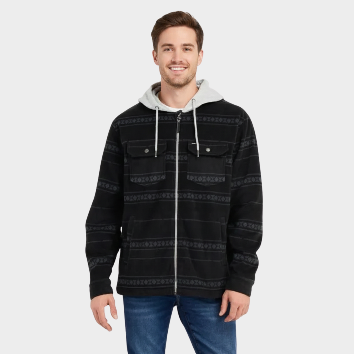 POLERON HOMBRE - STRIPE BLACK - IN26