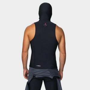 WETSUIT HOMBRE - LARGO - HYPER FIRE NO SLEEVE GBS HOODED VEST - BLACK IN26