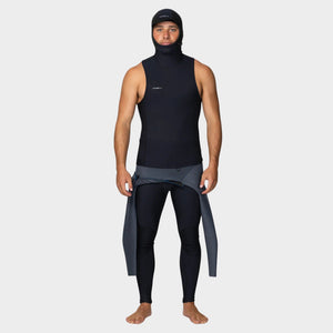 WETSUIT HOMBRE - LARGO - HYPER FIRE NO SLEEVE GBS HOODED VEST - BLACK IN26