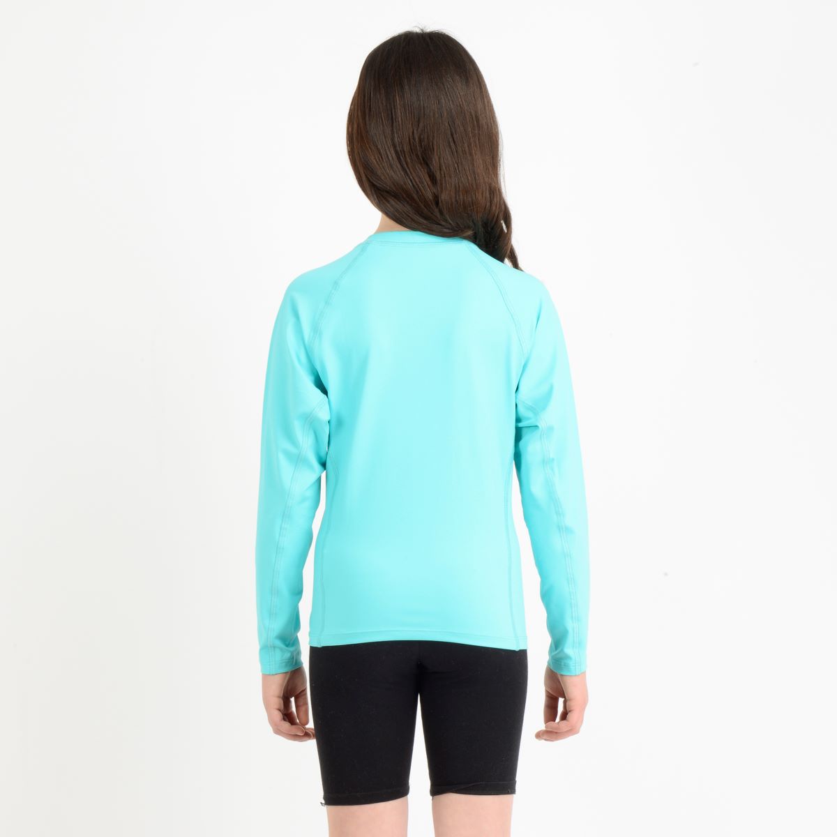 LYCRA PLAYA NIÑOS - L/S CREW - TURQUOISE