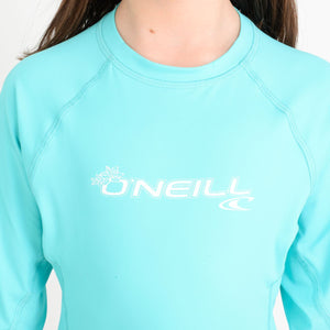 LYCRA PLAYA NIÑOS - L/S CREW - TURQUOISE