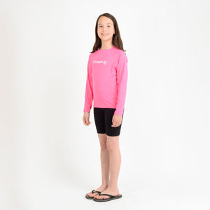 LYCRA PLAYA NIÑOS - L/S CREW - PINK