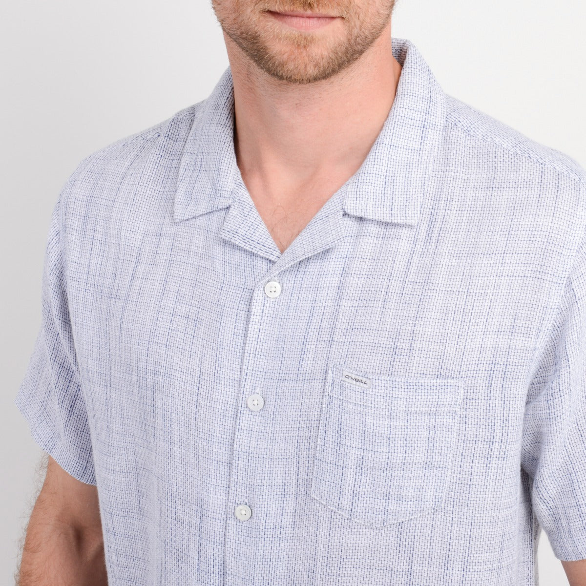 CAMISA MC - JAQUARD BLUE - VE26