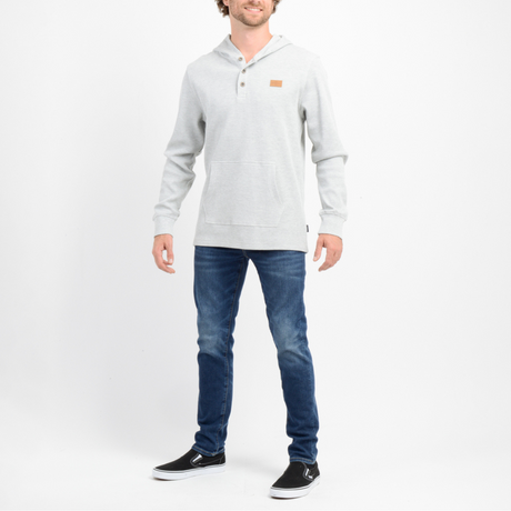 POLERON HOMBRE - HOODED T-SHIRT L/S MEN'S - MALANGE STORM GRAY MF25
