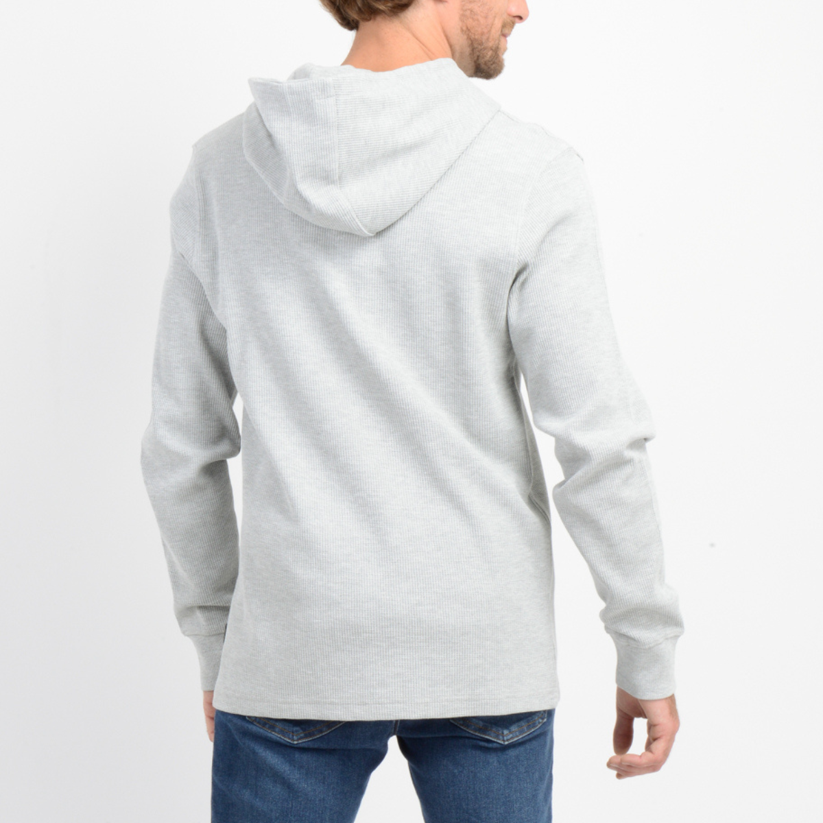 POLERON HOMBRE - HOODED T-SHIRT L/S MEN'S - MALANGE STORM GRAY MF25