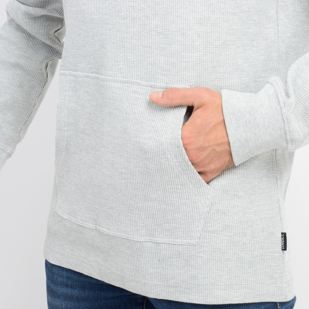 POLERON HOMBRE - HOODED T-SHIRT L/S MEN'S - MALANGE STORM GRAY MF25