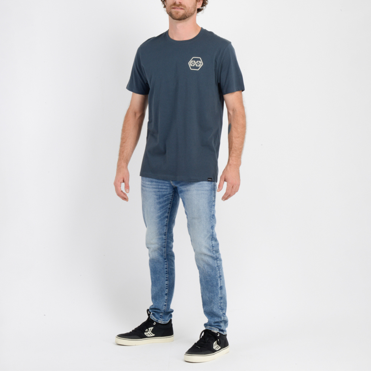 POLO M/C - T-SHIRT S-SLV MEN - OMBRE BLUE MF25