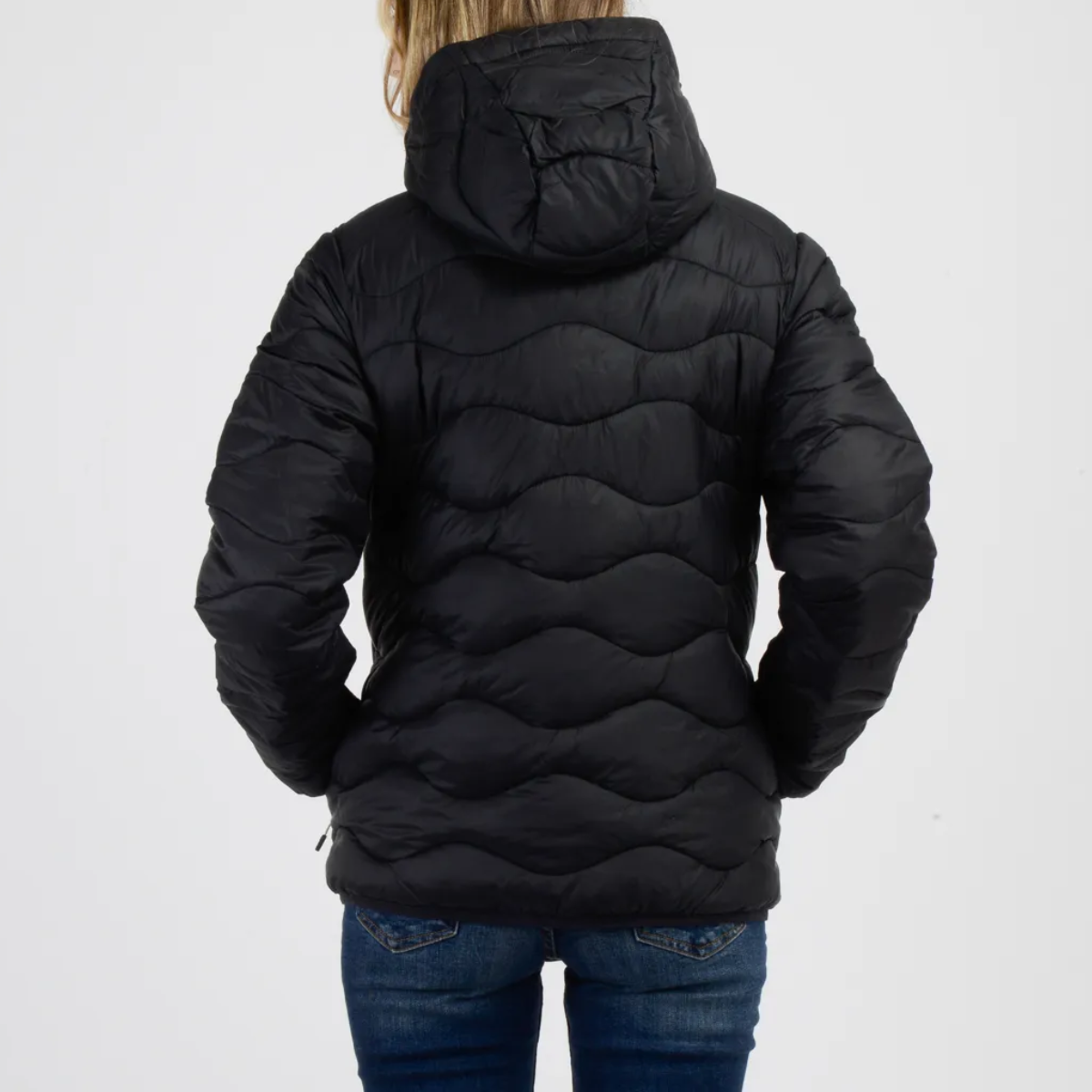 CASACA MUJER - CASACA CON CAPUCHA - BLACK