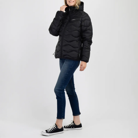 CASACA MUJER - CASACA CON CAPUCHA - BLACK