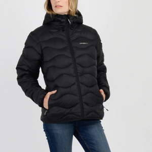CASACA MUJER - CASACA CON CAPUCHA - BLACK
