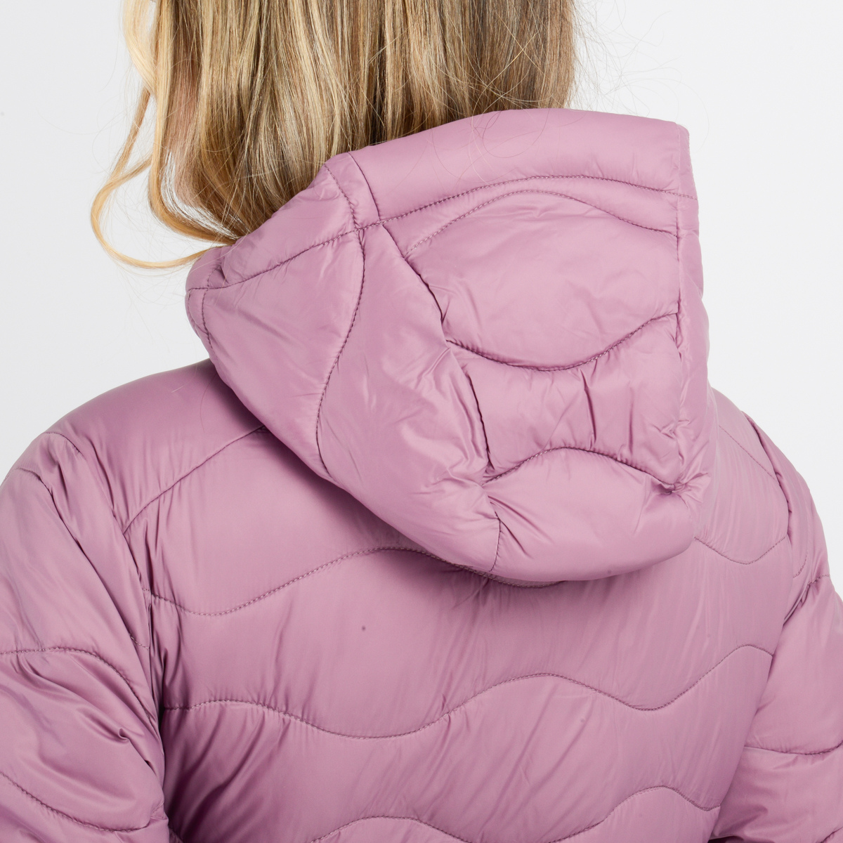 CASACA MUJER - CASACA CON CAPUCHA - DEEP ROSE