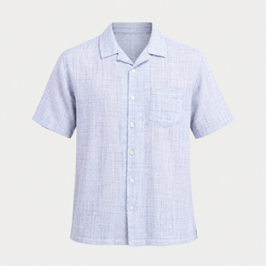Camisa O’Neill JAQUARD BLUE VE26, vista frontal 3D