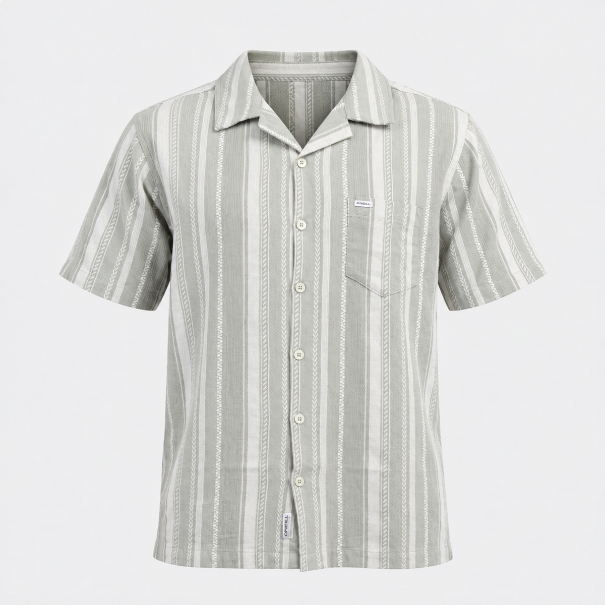 Camisa O’Neill JAQUARD JADEITE VE26, vista frontal 3D