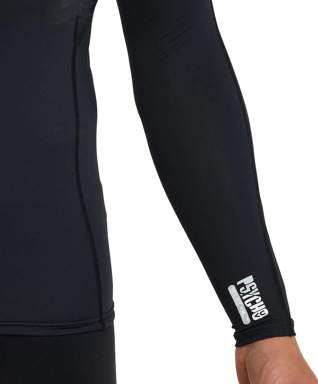 LYCRA - HOMBRE - PSYCHO HOODEN UV LS CREW - A05 BLK/BLK/BLK