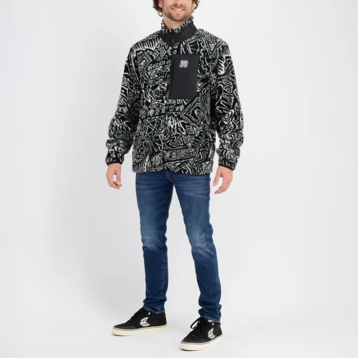 POLERON HOMBRE - MICROPOLARFLEECE - ALAMARE BLACK