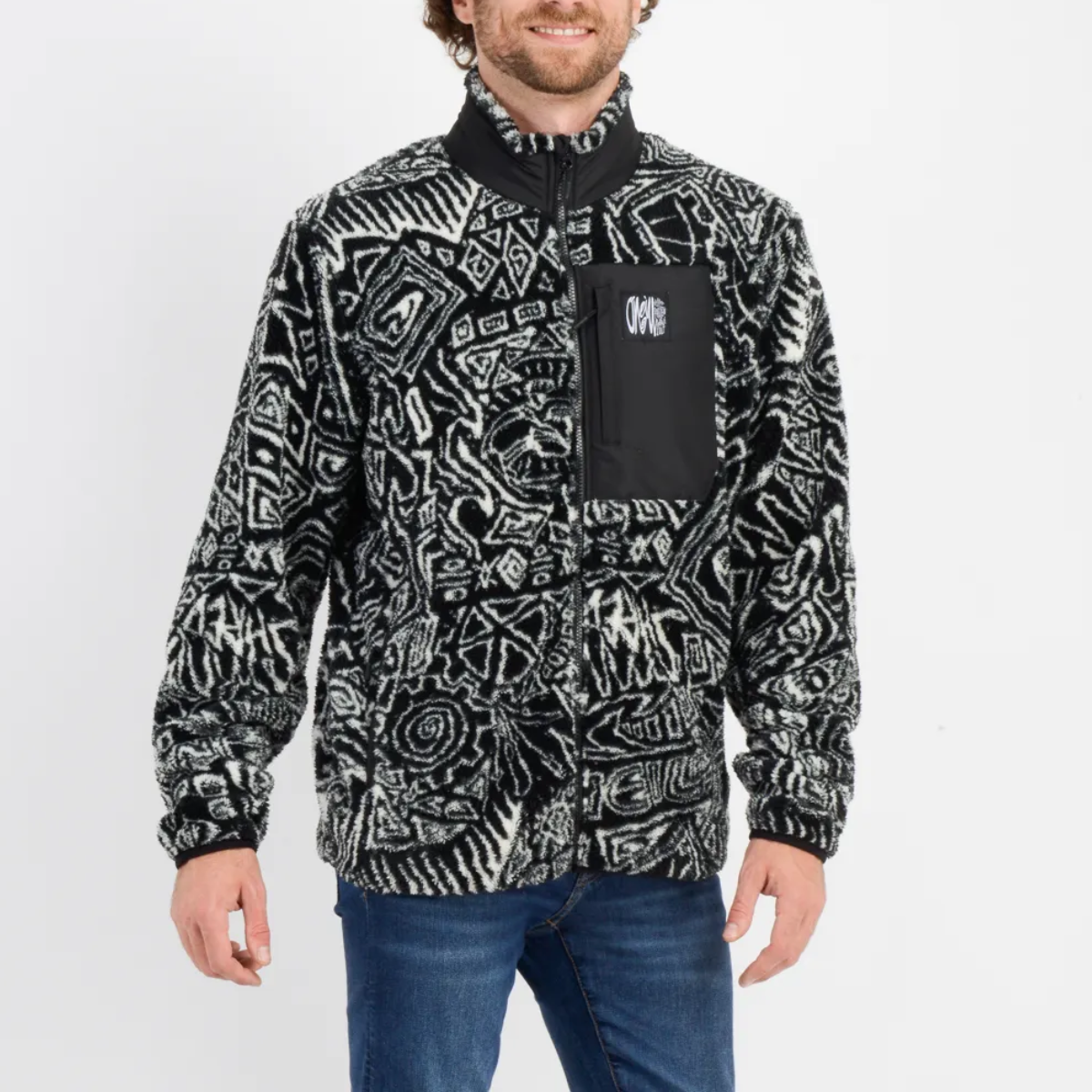POLERON HOMBRE - MICROPOLARFLEECE - ALAMARE BLACK